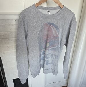 Taco Bell By American Apparel Gray Crewneck Sweatshirt Size Medium